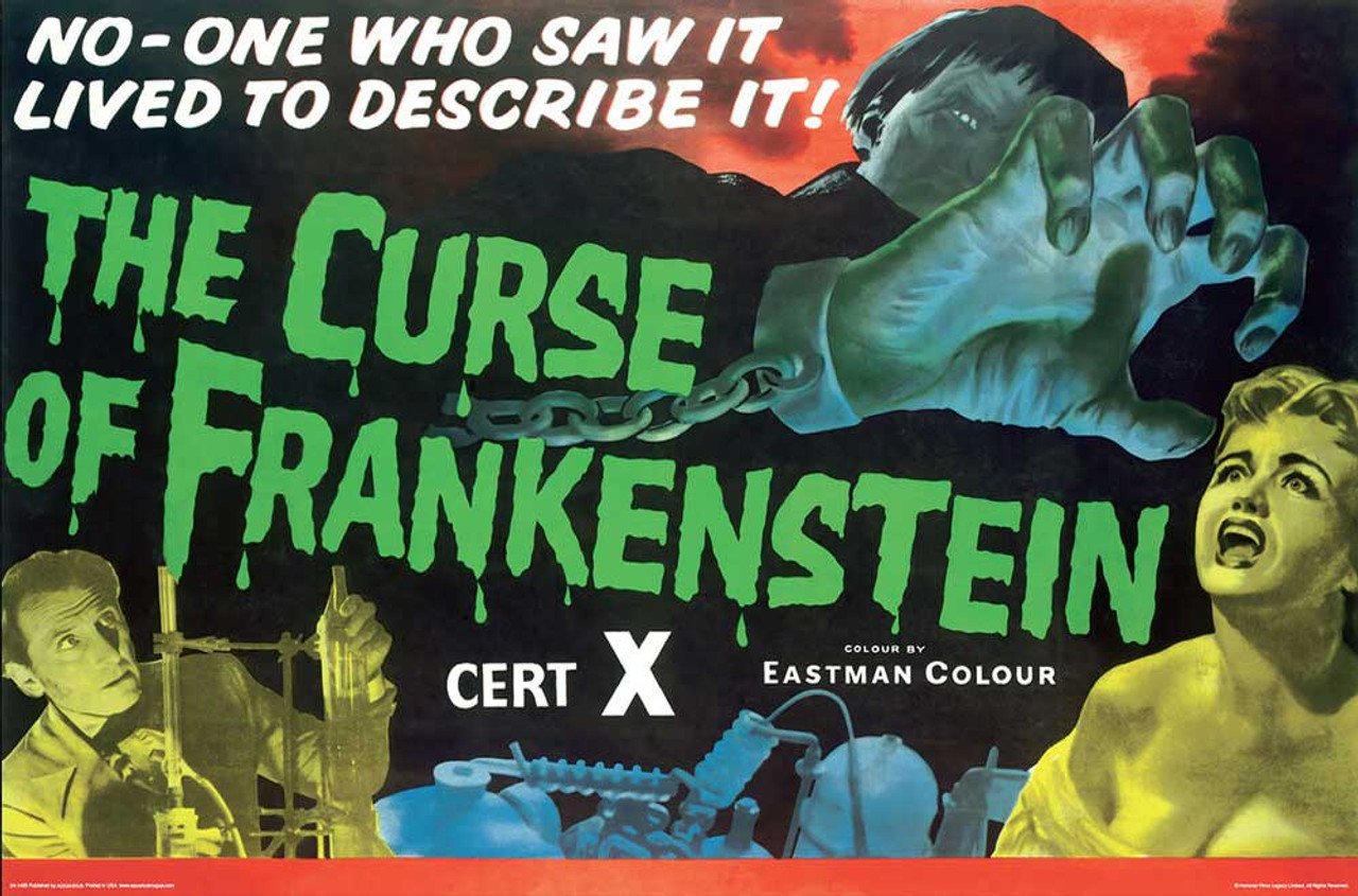 The Hammer Horror Movie Poster for Frankenstein: A Cultural Icon