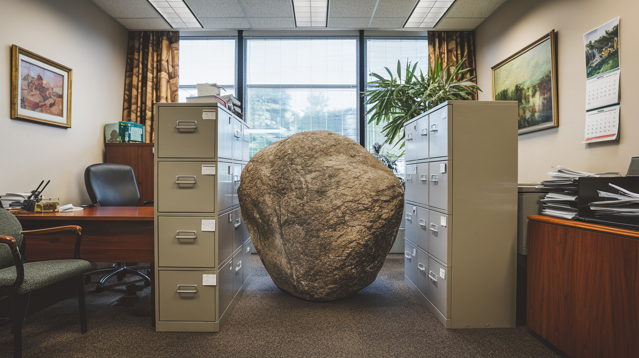 Abiotic Factors: Stuck in an Office Blocked by a Filing Cabinet